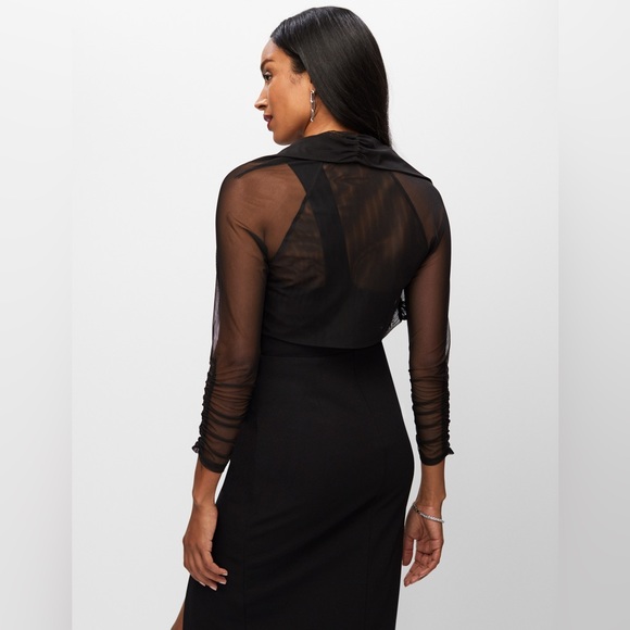 SOLD MELANIE LYNE SHEER BOLERO - Picture 1 of 4